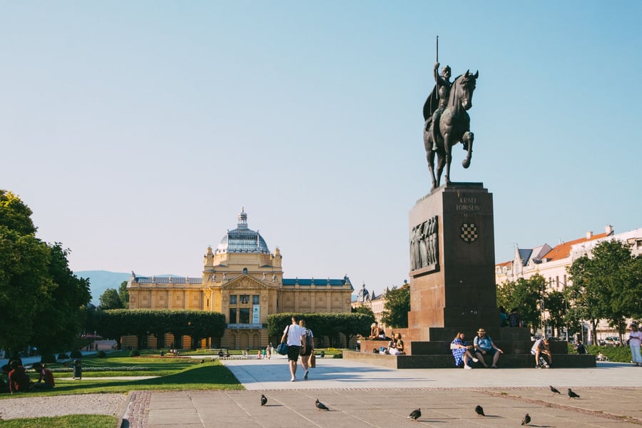 King Tomislav square, Zagreb