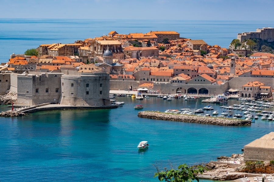 The old town harbour, Dubrovnik